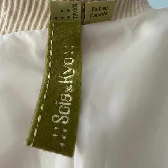 Soia & Kyo Ivory Wool Belted Coat - Picture 8 of 13